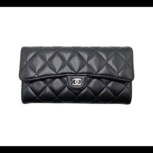 Chanel Lambkin Large Wallet